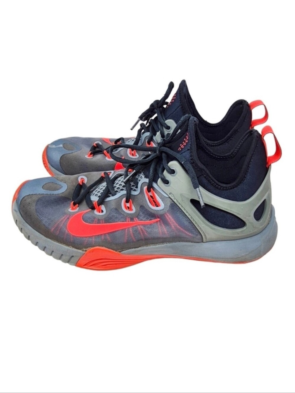 Nike HyperRev Basketball Shoes Gray Orange Zoom Men’s Size 11